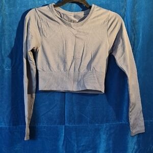 Women's Long Sleeve Cropped Top